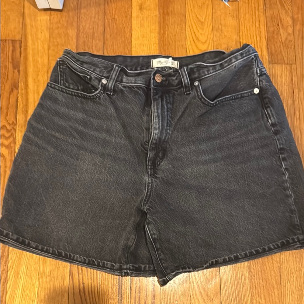 Black Denim Shorts